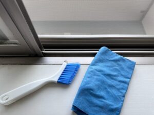 網戸が汚れている